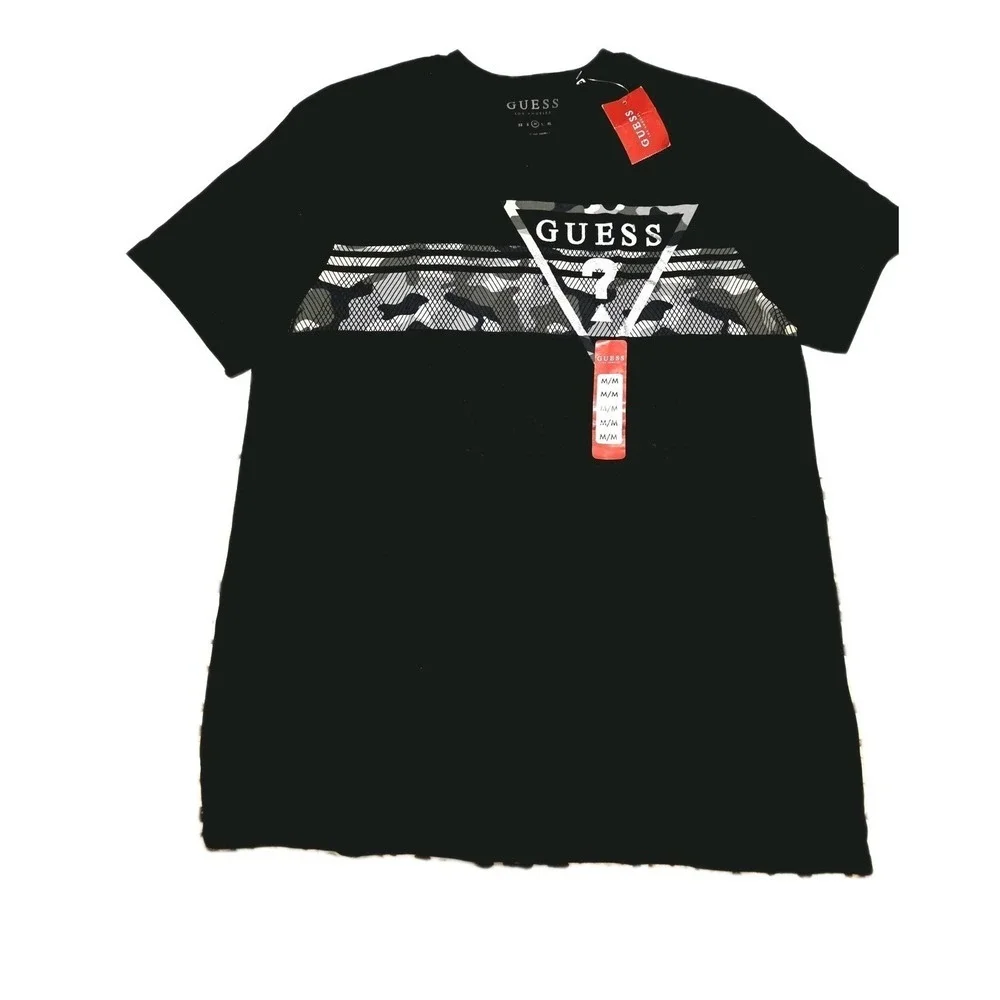 Men's Guess T-Shirt Size Medium Black - Picture 1 of 5